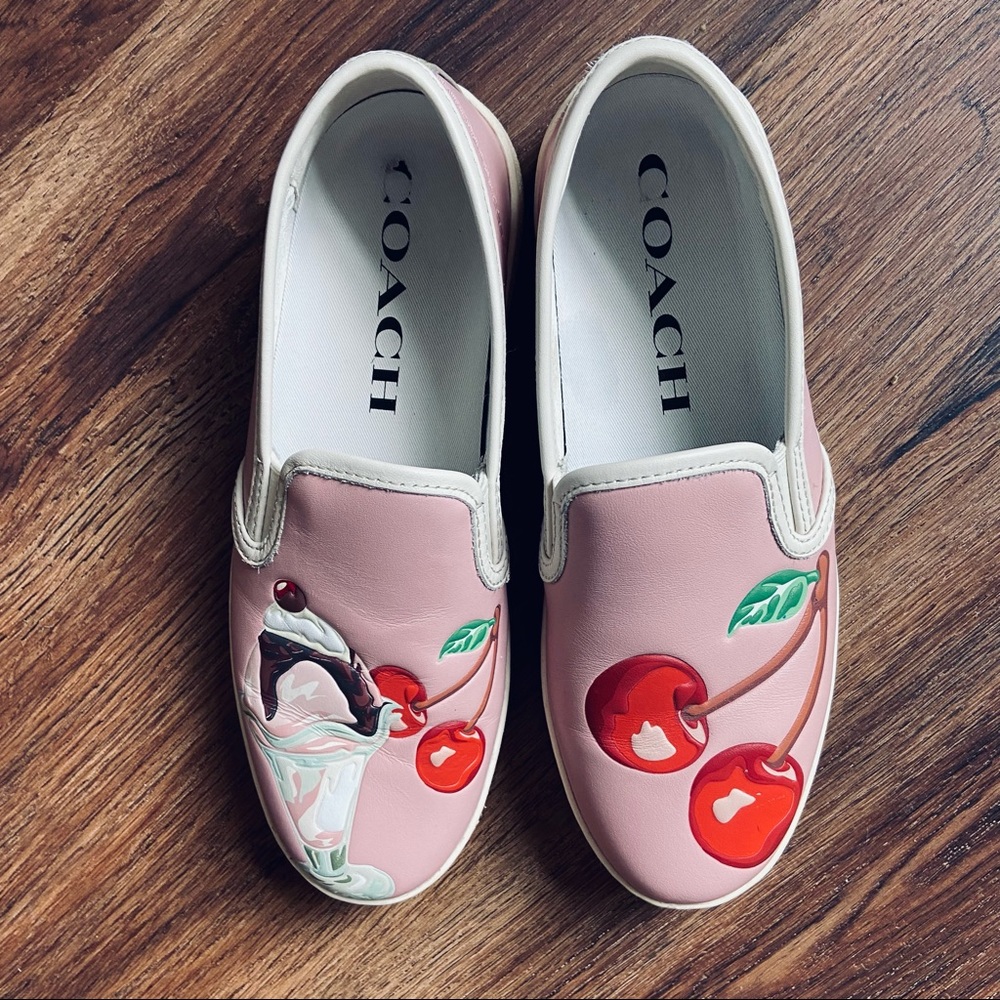 Coach Leather Sundae Glit Shoes Size 7.5